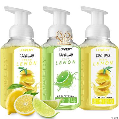 Lovery Foaming Hand Soap Pack of 3 Moisturizing Hand Soap Lemon