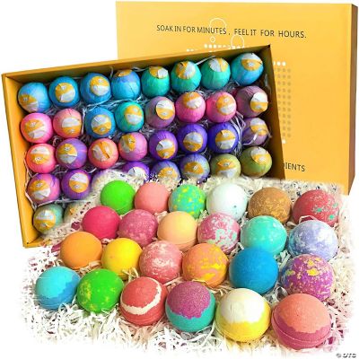 Pure Parker - 40 XL Individually Wrapped Bulk Bath Bombs Kit by Go Party