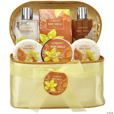 Lovery Bath & Body Gift Basket Warm Vanilla Sugar Home Spa Set