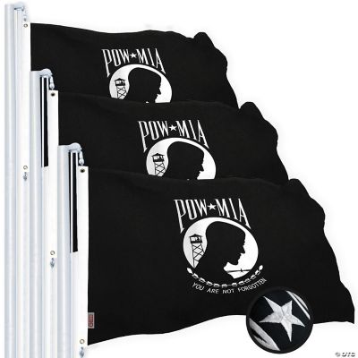 POW MIA Flagge – 3x5 Fuß, Polyester, Mit Messingösen, „You Are Not Forgotten“