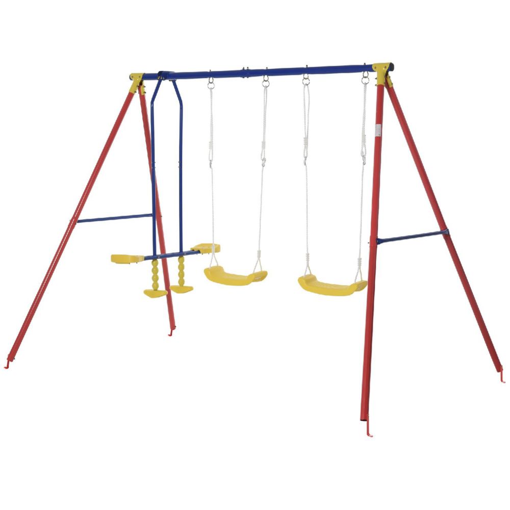 Swing Set - 2 Adjustable Seats and Glider