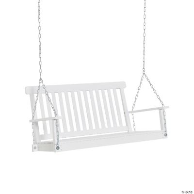 Outsunny 2 Seater Outdoor Patio Porch Swing Chair Seat with Slatted