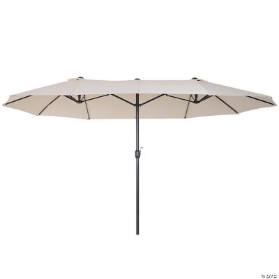 Outsunny 15ft Patio Umbrella Double Sided Outdoor Market Extra Large