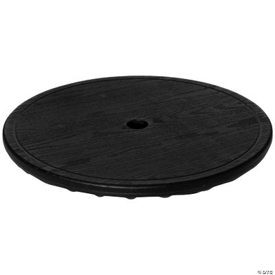 Outsunny 20" Umbrella Table Tray Portable Round Table Top for Beach