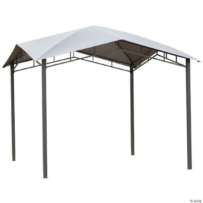 Outsunny 10' x 10' Soft Top Patio Gazebo Outdoor Canopy with Unique