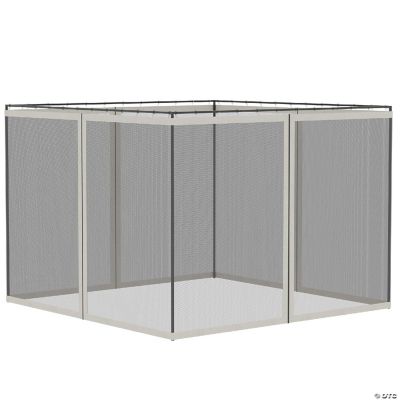 Outsunny 10' x 10' Universal Replacement Mesh Sidewall Netting for