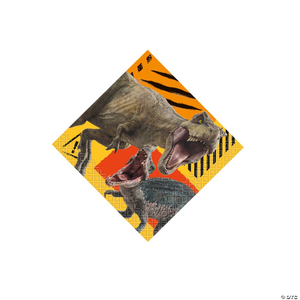 16 Pc 5 Jurassic World 3 Dominion Paper Beverage Napkins