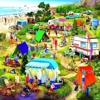 Sunsout Seaside Campground 1000 Pc Jigsaw Puzzle Oriental Trading