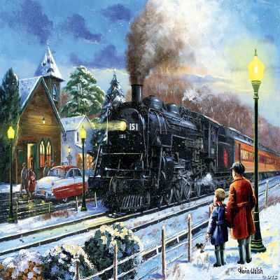 Sunsout Leaving on a Snowy Night 300 pc Jigsaw Puzzle | Oriental Trading