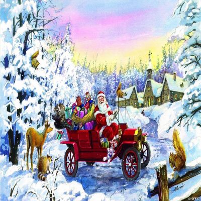 Sunsout Thoroughly Modern Santa 550 pc Jigsaw Puzzle | Oriental Trading