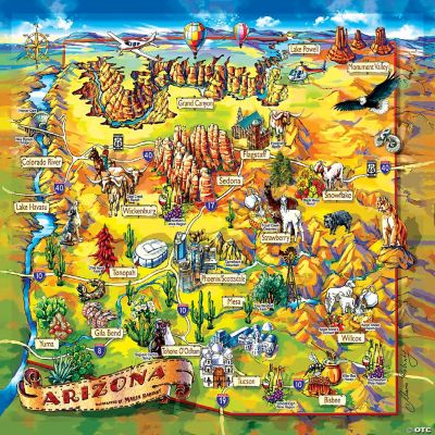 Sunsout Arizona Map 1000 pc Jigsaw Puzzle