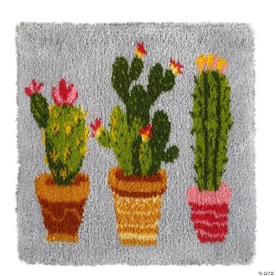 Crafting Spark (Wizardi) Latch hook rug kit "Cactus" 4076 Oriental