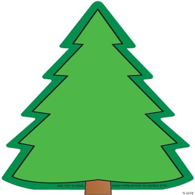 Creative Shapes Etc. Large Notepad Fir Tree Oriental Trading