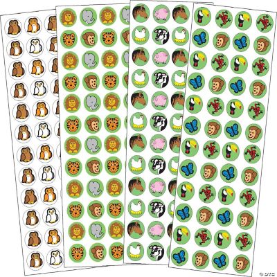 Bulk 144 Pc. Goofy Jack-O'-Lantern Face Stickers