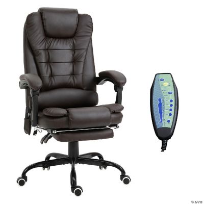 ONPNO Reclining Office Chair with Massage, Ergonomic w/Foot Rest, PU  Leather Executive Computer w/Heated, Padded Armrest, High Back Swivel  Recliner for Home Study (Black) - Yahoo Shopping