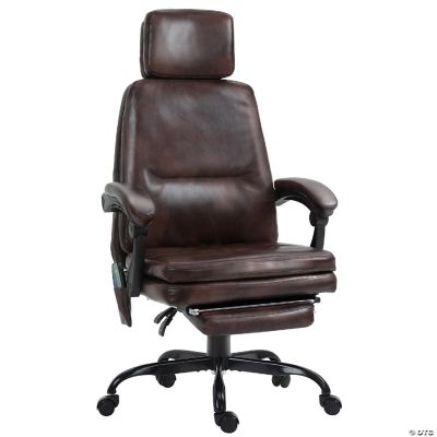 Vinsetto High Back 6 Point Vibration Massaging Office Chair with Headrest Padded Seat Wheels