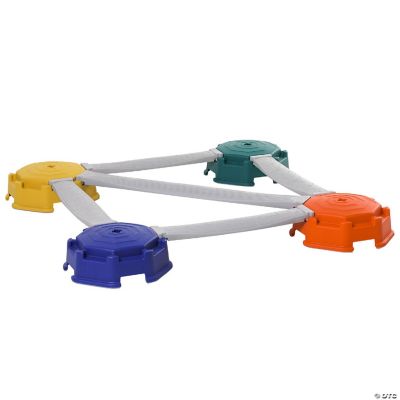 Qaba 9pcs Kids Balance Beam Balance Bridge Gym Toy for toddler Balance