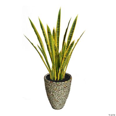 Vintage Home Artificial Faux Real Touch 49" Tall Snake Plant Indoor