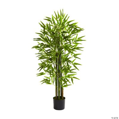 Nearly Natural Modern Indoor Outdoor Decorative 4' Bamboo Tree UV Resistant