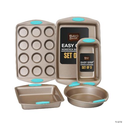 Baker's Secret Bakeware sets 5x Bakeware Pans Baking Dishes for Oven