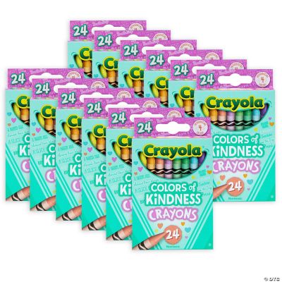 Crayola Colors of Kindness Crayons, 24 Per Pack, 12 Packs Oriental