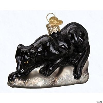 Old World Christmas Glass Blown Prowling Panther Ornament