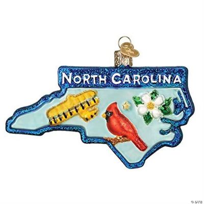 Old World Christmas Ornaments State of North Carolina Glass Blown