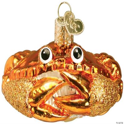Old World Christmas Glass Blown Ornaments Crab Louie (12022
