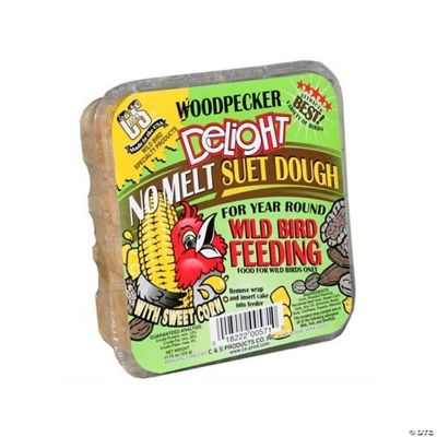 C and S 12571 Woodpecker Delight NoMelt Suet Dough, 11.75 oz 1 cake