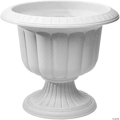 Novelty 38196 Classic Urn Garden Pot Planter, Plastic, Stone color 19"