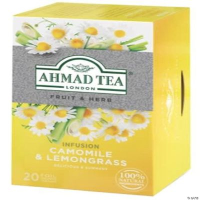 Ahmad Camomile & Lemongrass Herbal Tea 20 foil tea bags Oriental Trading