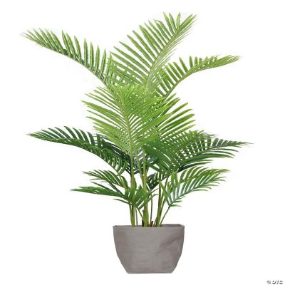 Vintage Home Artificial Faux 56" Tall Real Touch Palm Tree With Eco Planter