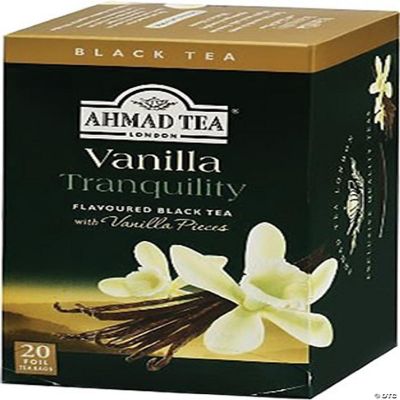Ahmad Vanilla Tranquility Black Tea 20 foil tea bags Oriental Trading