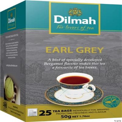 Dilmah Earl Grey Black Tea 25 Foil Tea Bags
