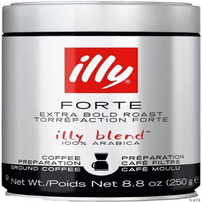 Illy Forte Extra Bold Roast Ground Drip Coffee 8.8oz/250g Oriental