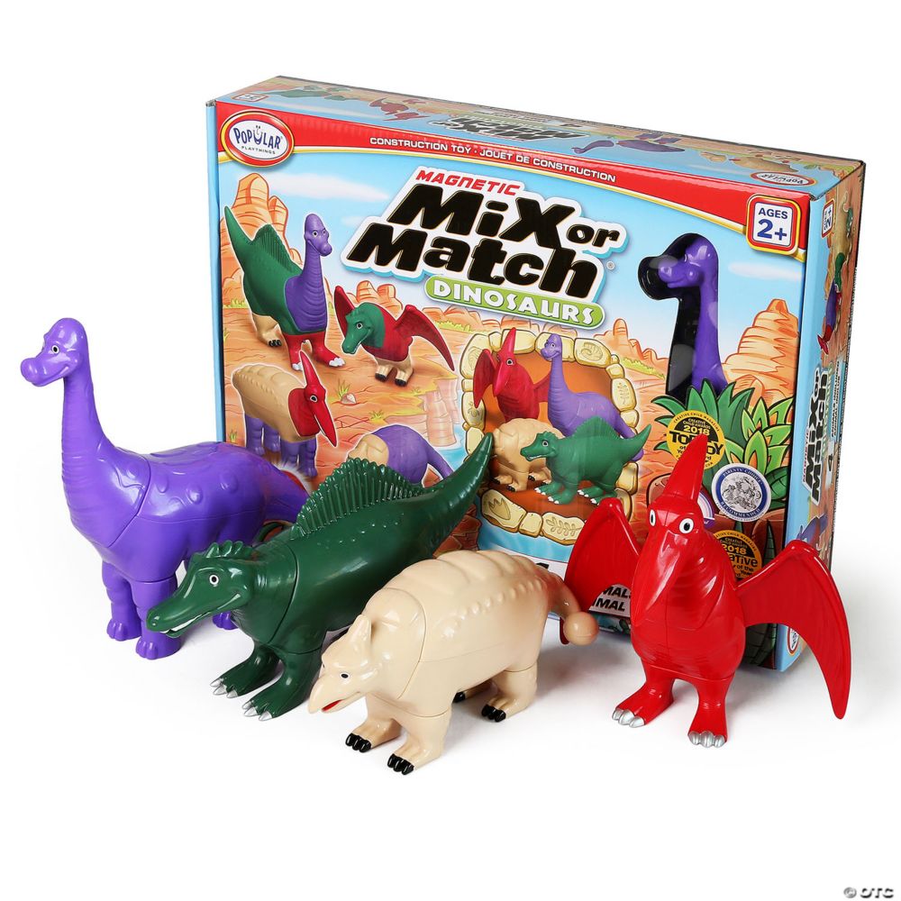 POPULAR PLAYTHINGS Magnetic Mix or Match Dinosaurs 2 From MindWare