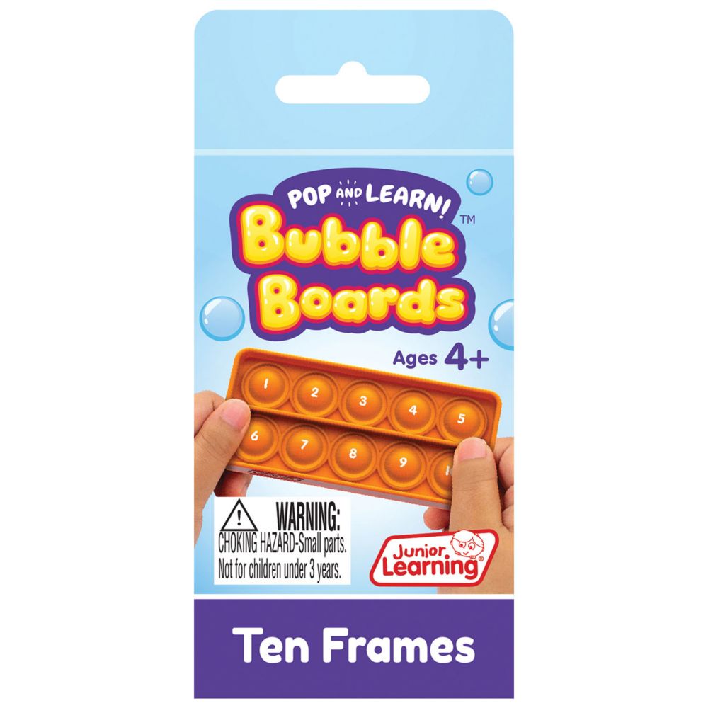 Junior Learning Ten Frames Pop and Learn Bubble Boards From MindWare