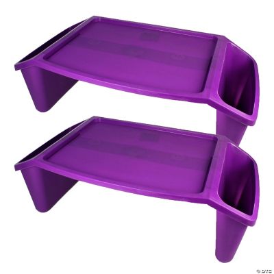 Romanoff Lap Tray, Purple, Pack of 2 Oriental Trading