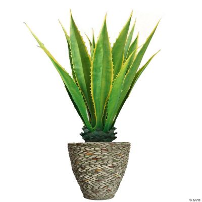Vintage Home Artificial Faux Real Touch 62" Tall Agave Plant And