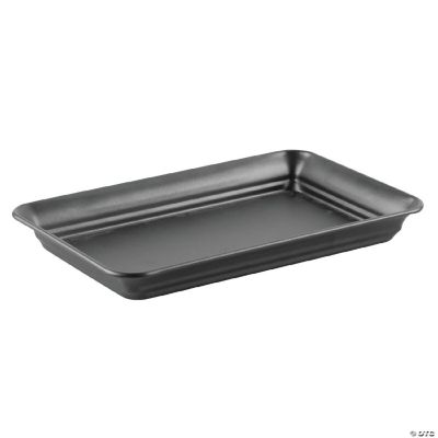 mDesign Metal Bathroom Vanity Storage Organizer Tray Holder Graphite