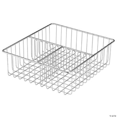 mDesign Kitchen Organizer Bin for Food Storage Container Lids, Wide