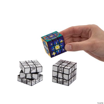 Color Your Own Outer Space Vbs Mini Puzzle Cubes 12 Pc Discontinued