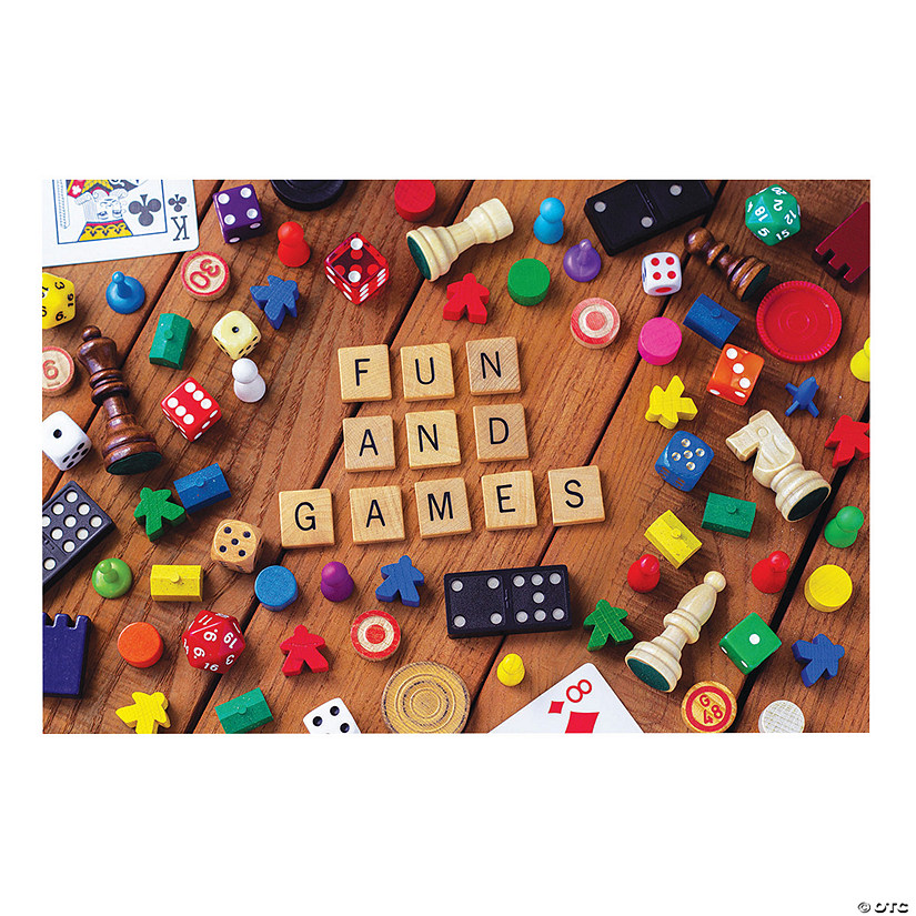 Board Game VBS Game Pieces Photo Backdrop Banner - 3 Pc. | Oriental Trading
