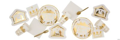 Gold Nativity Party Supplies
