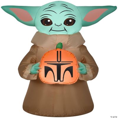 Gemmy Christmas Airblown Inflatable The Child with Pumpkin Star Wars 4.