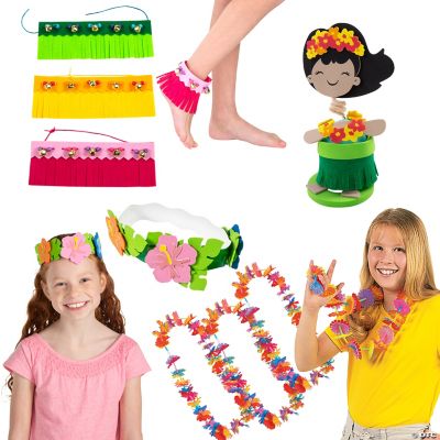Bulk Happy Hula Girl Craft Kit Assortment Makes 48