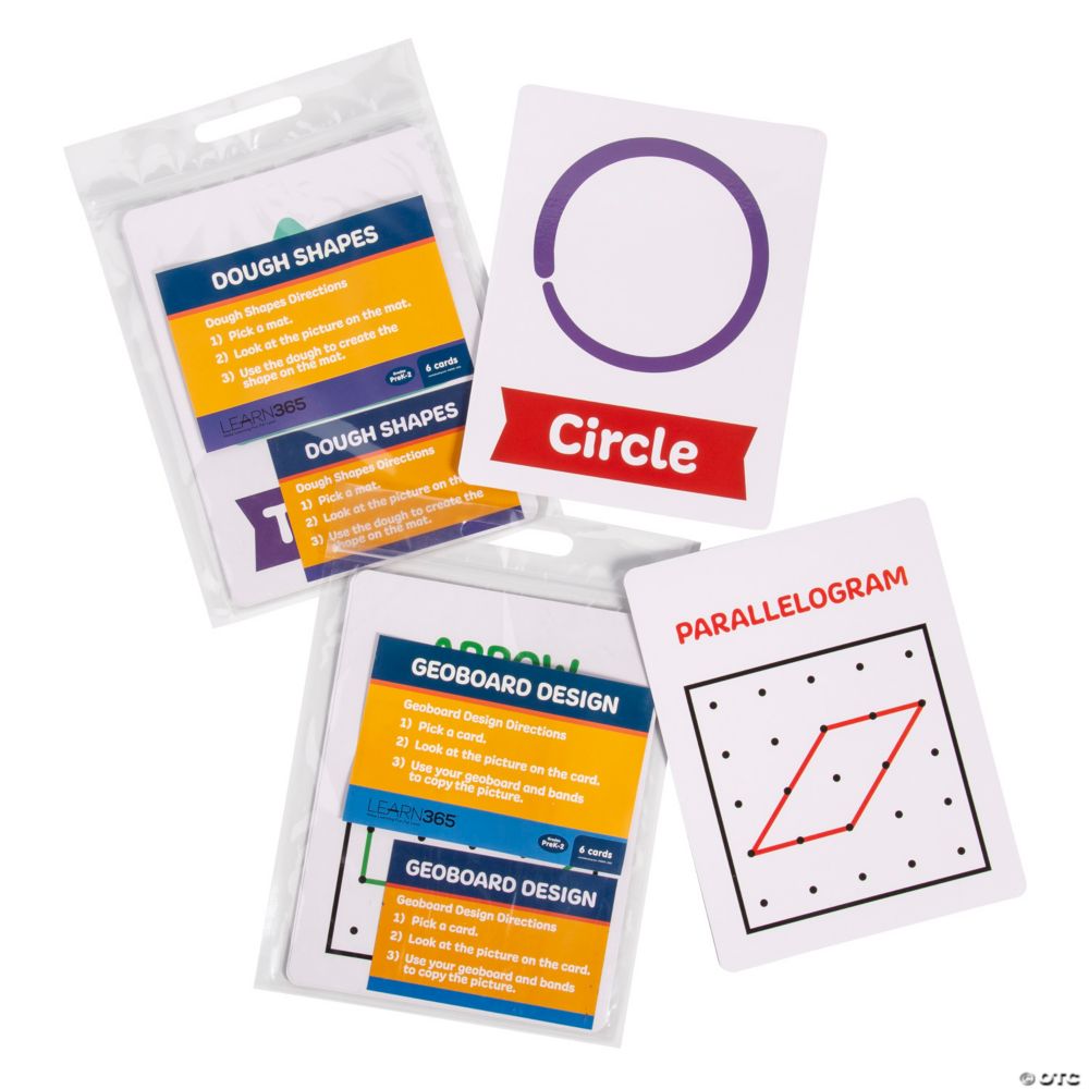 Math & Geometry Activity Cards - 42 Pc.