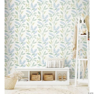 RoomMates Cottage Vine Peel & Stick Wallpaper Green Oriental Trading