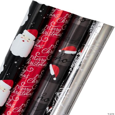 LARIBBONS HO HO HO FOIL GIFT WRAP 4 ROLL BUNDLE