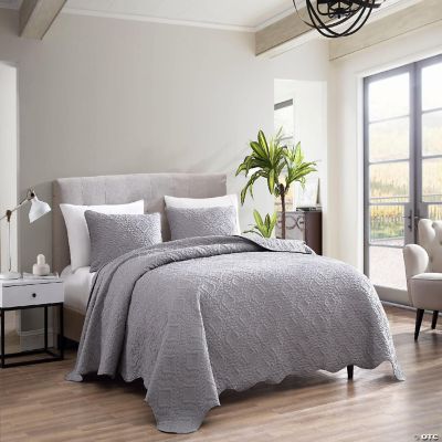 The Nesting Company Ivy 3 Piece Bedspread Set with Scaloped Edge Queen ...